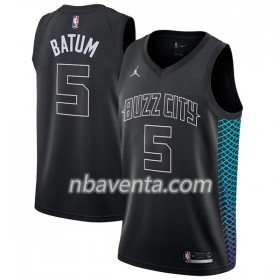 Camiseta Hombre Charlotte Hornet Nicolas Batum 5 Jordan Brand City Edition Swingman